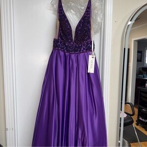 Vienna Prom Deep Purple Gown